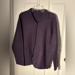 Cabela's Deep Purple Cardigan Sweater